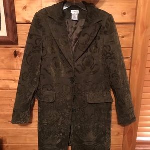 Olive Tapestry Winter Coat